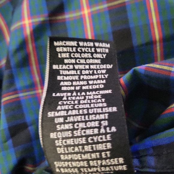 NWT Lauren Ralph Lauren Plaid Crest Button Down Shirt Boys Size 14 - Picture 8 of 8